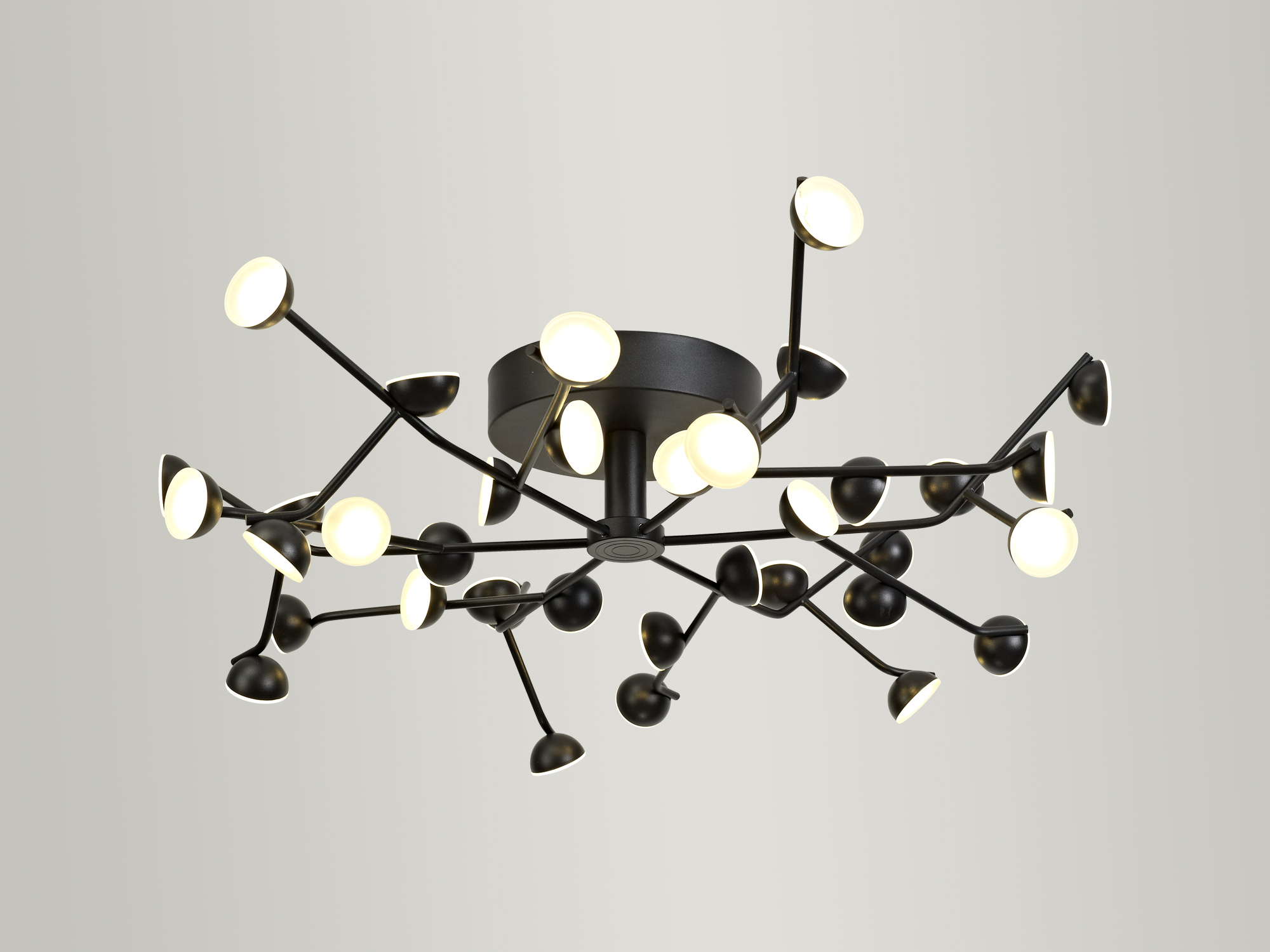 Adn Black Ceiling Lights Mantra Semi Flush Fittings
